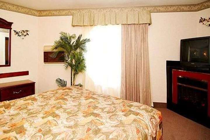 King suite with fireplace
