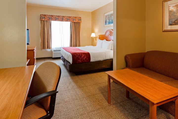 1 King Bed Flat Screen Television Microwave and Refrigerator High Speed Internet Accessible (10 of 11)