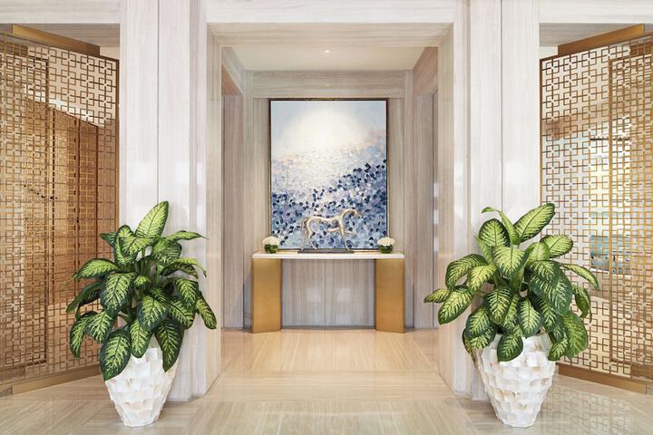Interior entrance