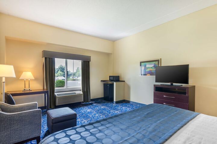 1 King Bed - Wireless High Speed Internet Accessible Microwave and Refrigerator Pillowtop (17 of 26)
