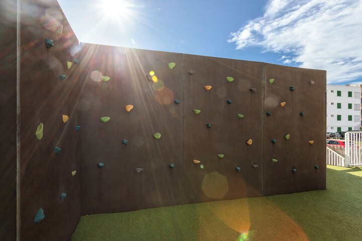 Outdoor rock climbing