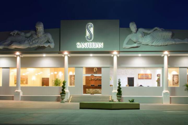 Exterior of Hotel Santorian