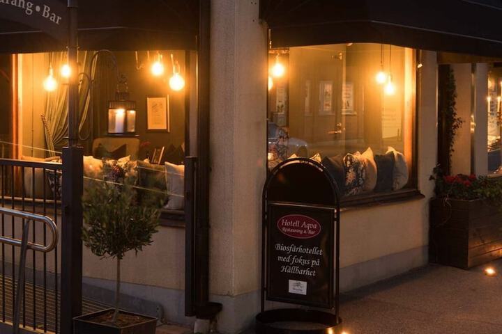 Hotell Aqva Restaurang &  Bar – Ett Biosfärhotell med fokus på hållbarhet in Mariestad