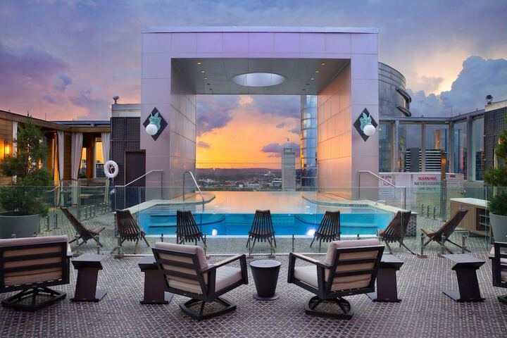 Rooftop pool