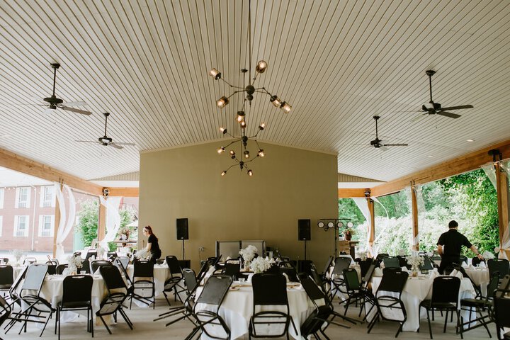 Outdoor wedding area
