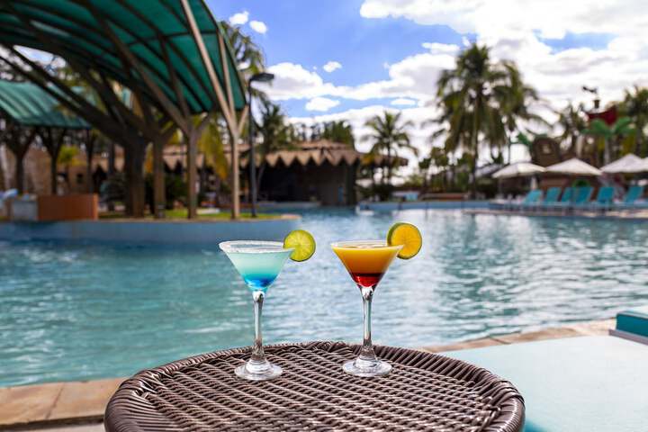 Swim-up bar