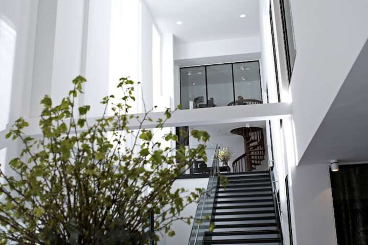 Interior entrance