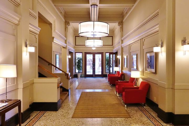 Interior entrance