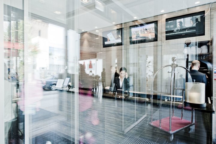 Interior entrance