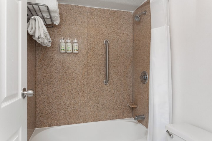 1 Queen Bed Mobility or Hearing Accessible Room Bathtub with Grab Bars (10 of 21)