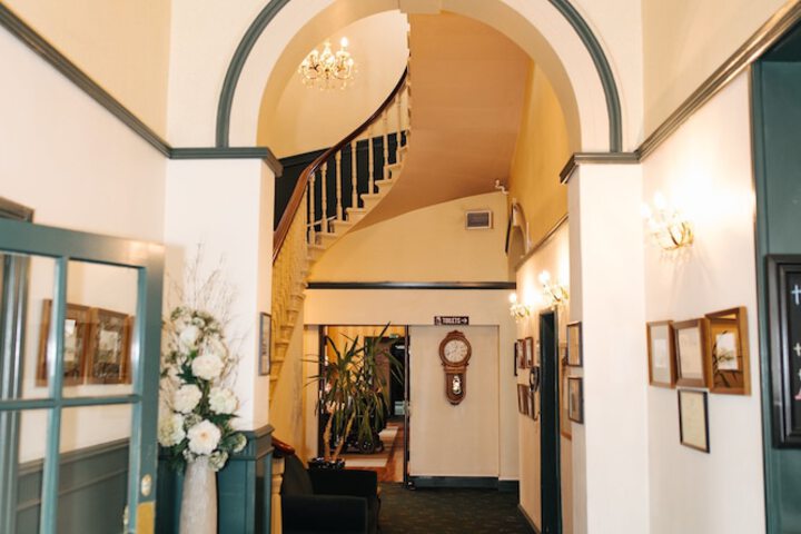 Interior entrance