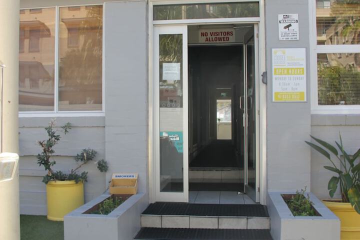 Interior entrance