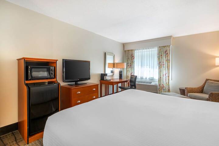 1 King Bed Refridgerator High Speed Internet Coffee Maker, Hair Full Breakfast (2 of 23)