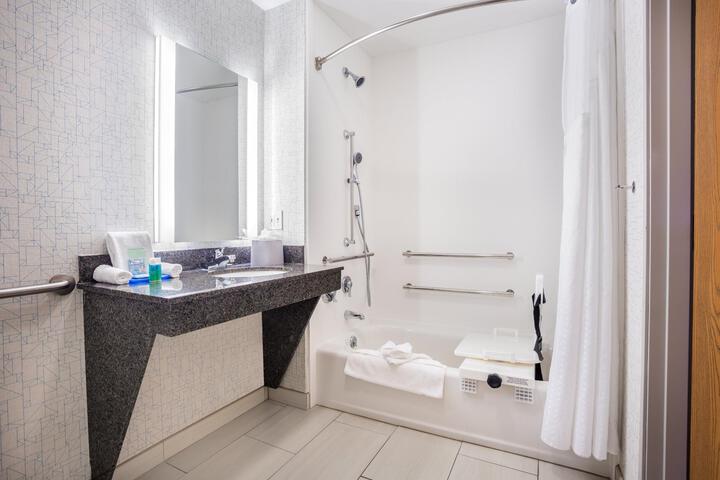 2 Double Beds Standard Mobility Accessible Tub (1 of 10)