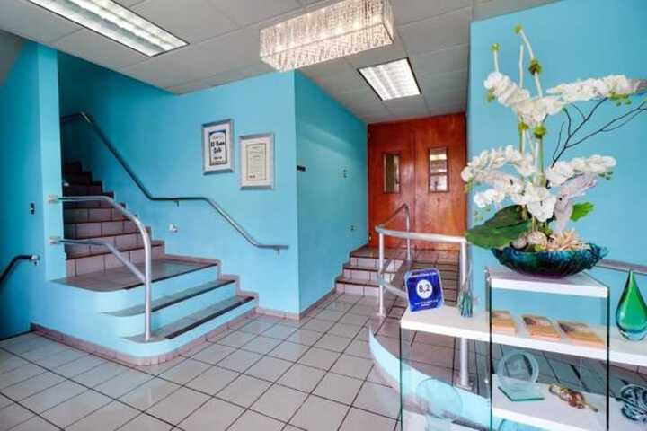 Interior entrance