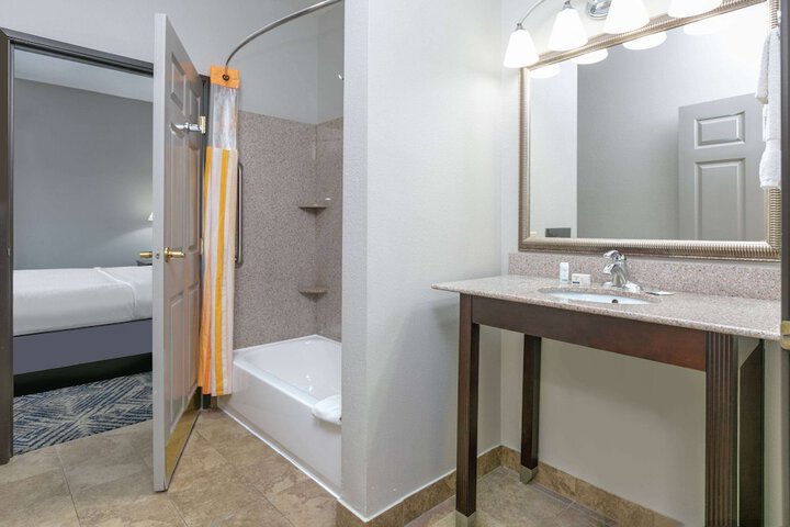 1 King Bed Accessible Room Roll in Shower (9 of 20)