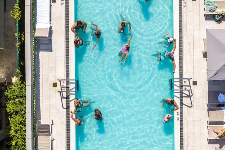 Rooftop pool