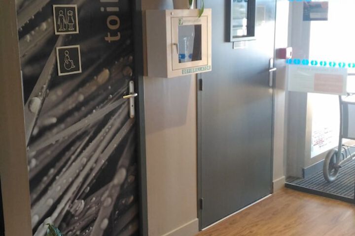 Interior entrance
