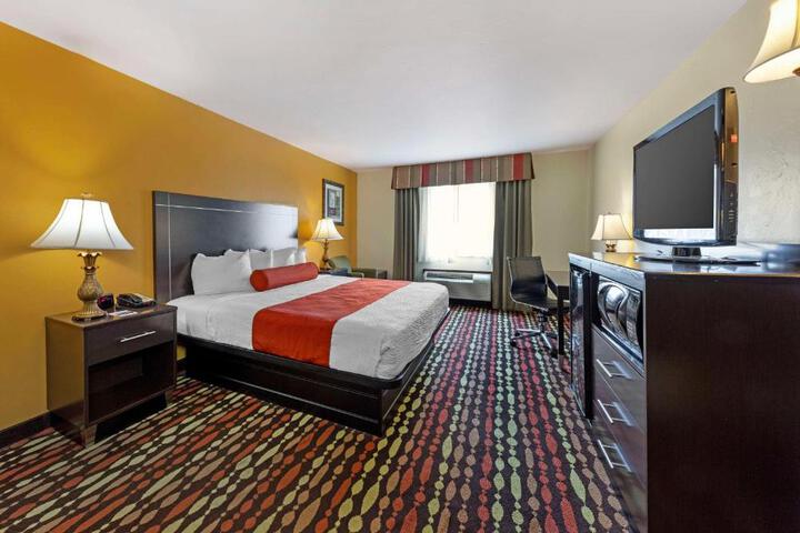 1 King Bed Pet Friendly Room High Speed Internet Accessible Microwave and Refrigerator Full (9 of 15)