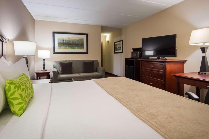 1 King Accessible Comm Assist Bathtub Microwave, Refrigerator WiFi Full Breakfast (8 of 8)