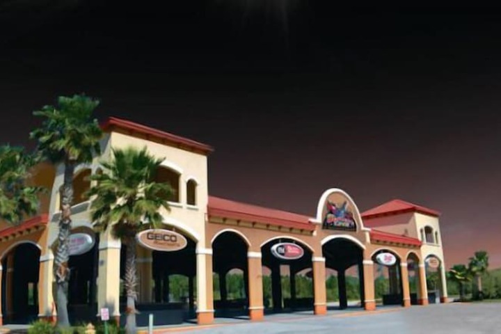 Outdoor wedding area