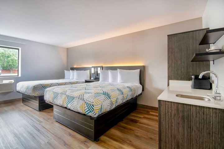 1 Queen Bed | ADA Accessible Roll in Shower Kitchen (4 of 15)