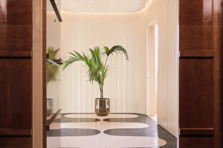 Interior entrance