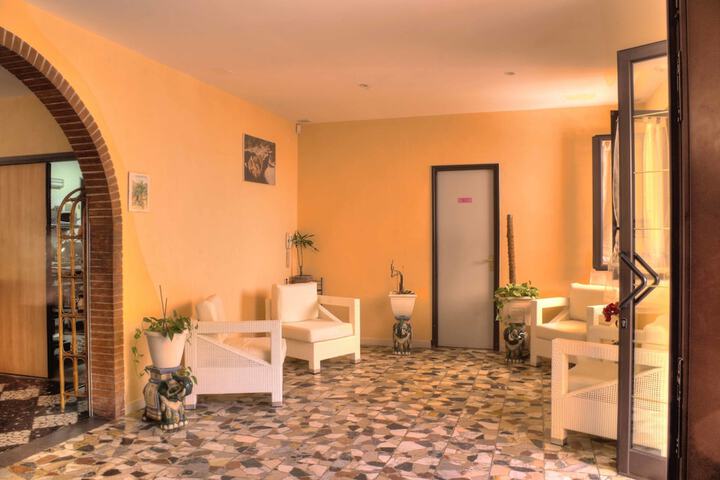 Lobby sitting area