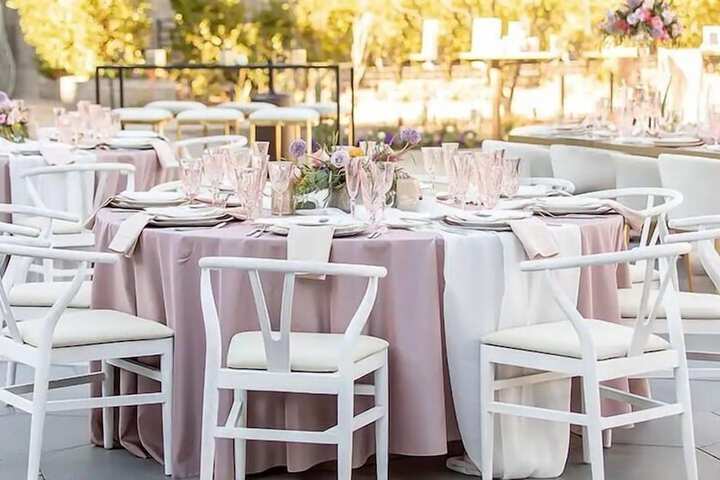 Outdoor wedding area