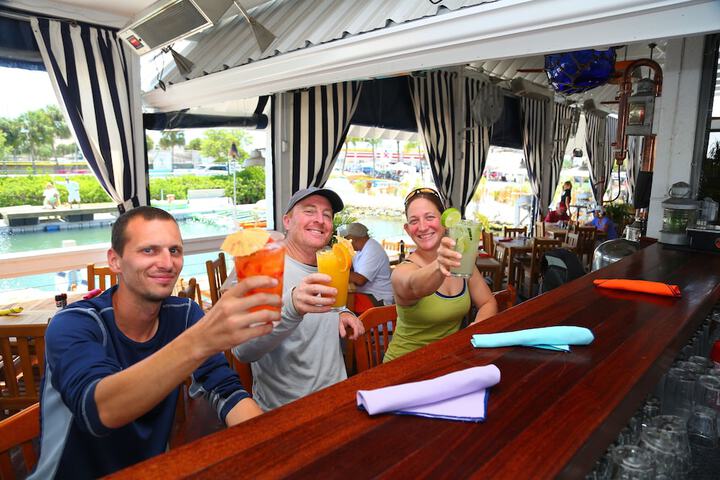 Poolside bar