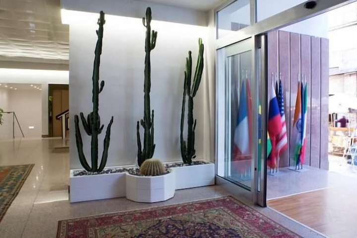 Interior entrance