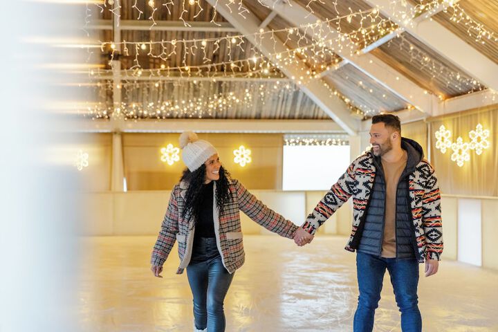 Ice skating