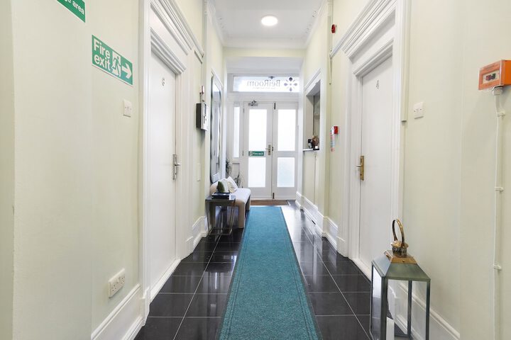 Interior entrance