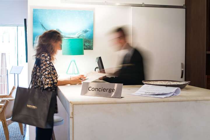 Interior entrance