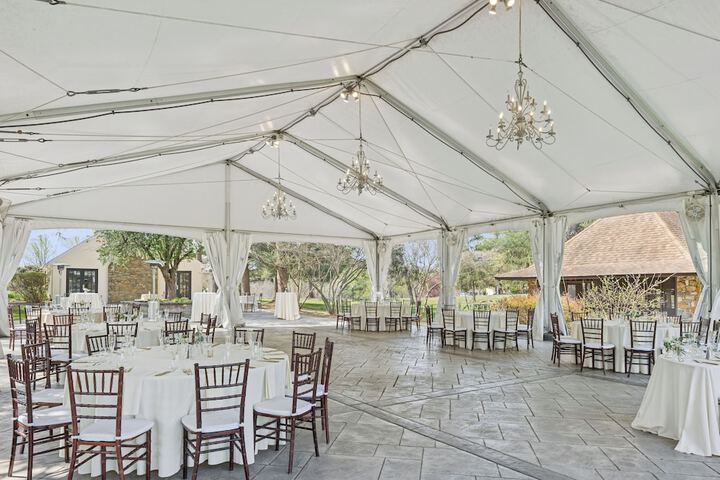 Outdoor wedding area