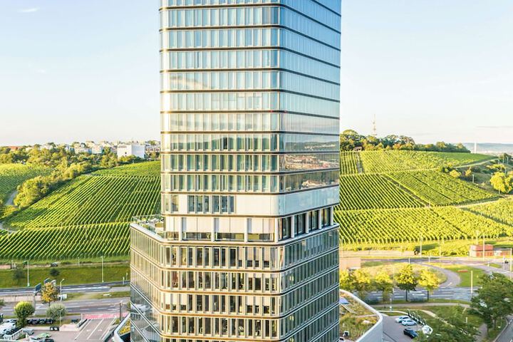 Radisson Blu Hotel at Porsche Design Tower Stuttgart in Stuttgart