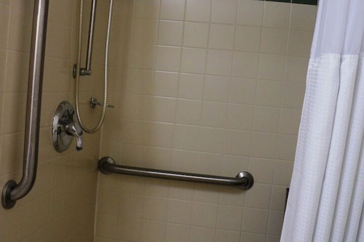 1 Queen Bed Mobility Accessible Roll in Shower (1 of 9)