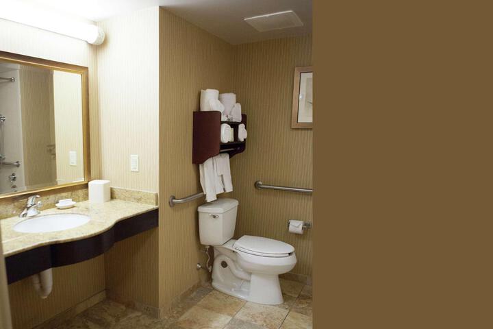 1 King Bed with Refrigerator, Microwave (9 of 27)