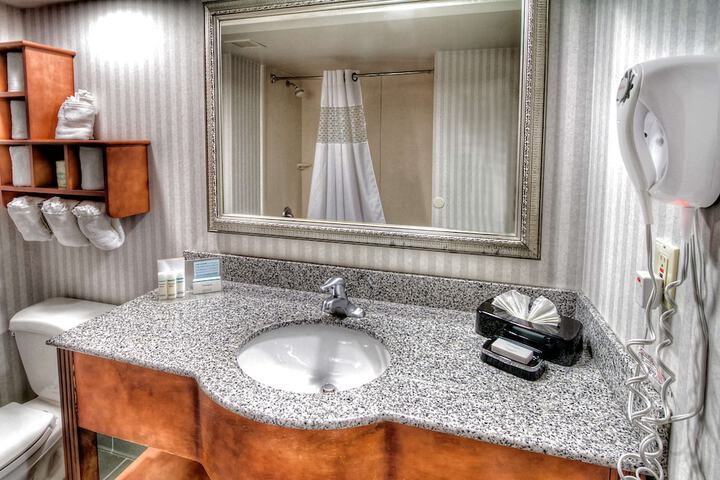 1 King Bed with Refrigerator, Microwave (19 of 29)