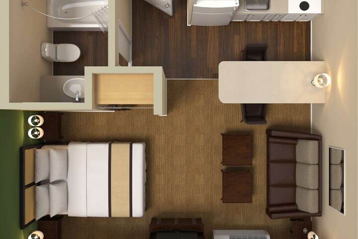 1 Queen Bed Suite Kitchen (2 of 6)