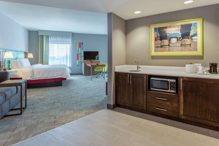1 King with Sofa Bed Microwave, Refrigerator (14 of 29)