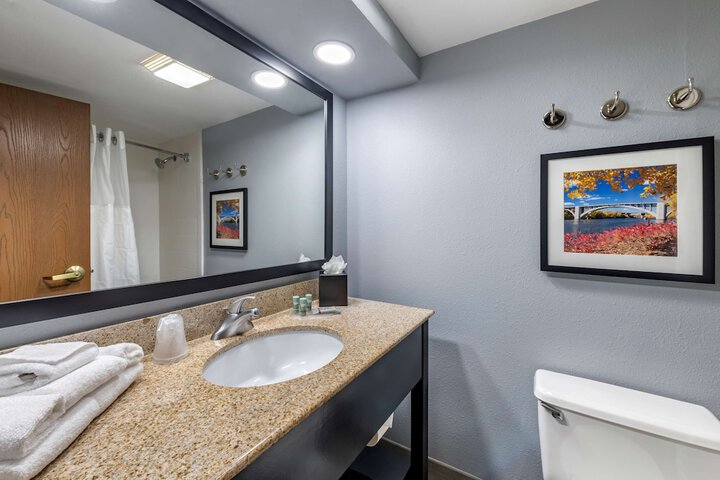 1 King Bed Sitting Area Work Desk Microwave and Refrigerator Full Breakfast (13 of 17)