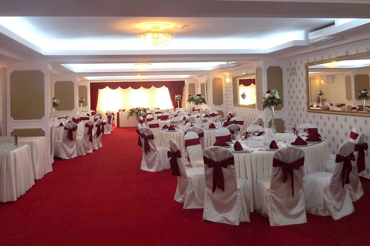 Outdoor wedding area