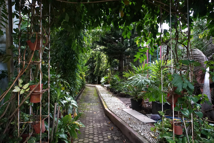 outside