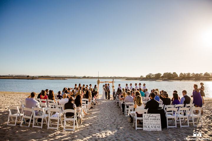 Outdoor wedding area