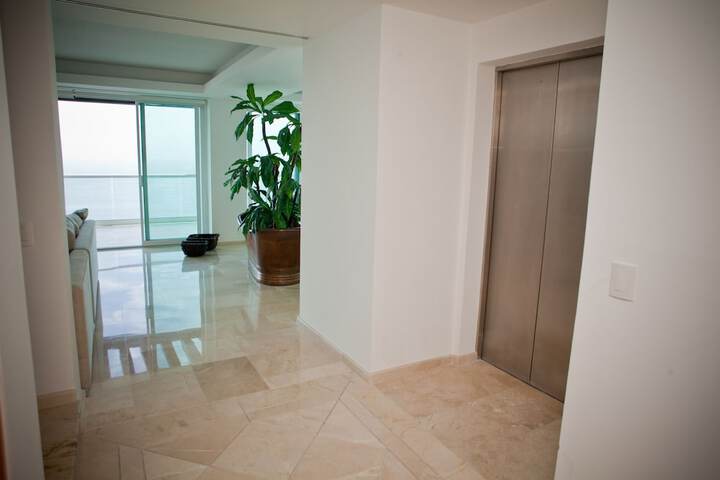 Interior entrance
