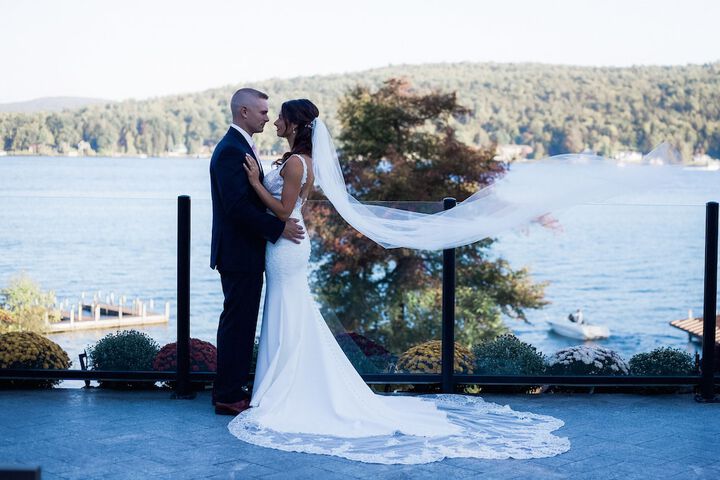 Outdoor wedding area