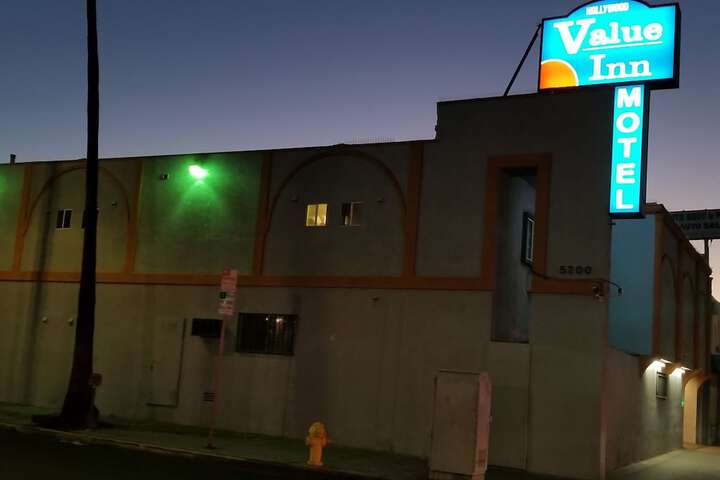 Front of property - evening/night