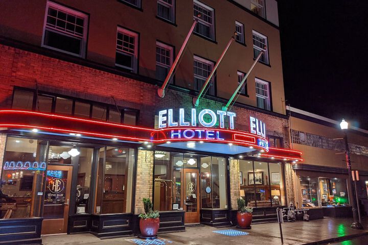 Front of property - evening/night