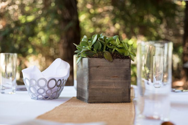 Outdoor banquet area